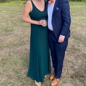 Show Me Your Mumu Jenn Maxi Dress in Green Chiffon